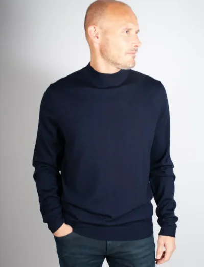 J.Lindeberg Korman Merino Turtle Neck | Navy