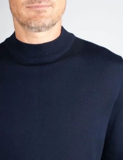 J.Lindeberg Korman Merino Turtle Neck | Navy