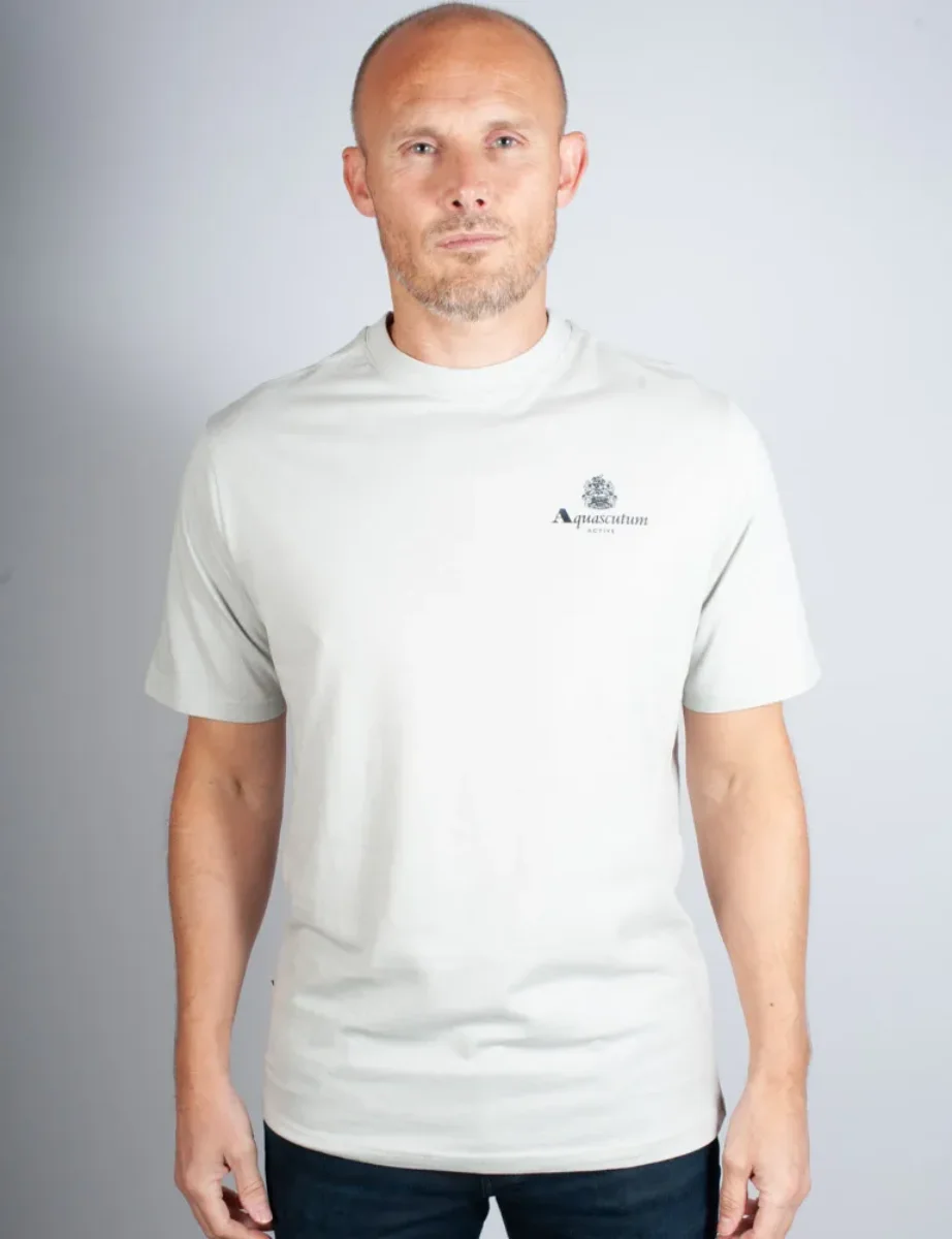 Aquascutum Active Small Logo T-Shirt | Grey