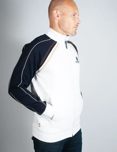 Aquascutum Active Scuba Stripe Track Top | White