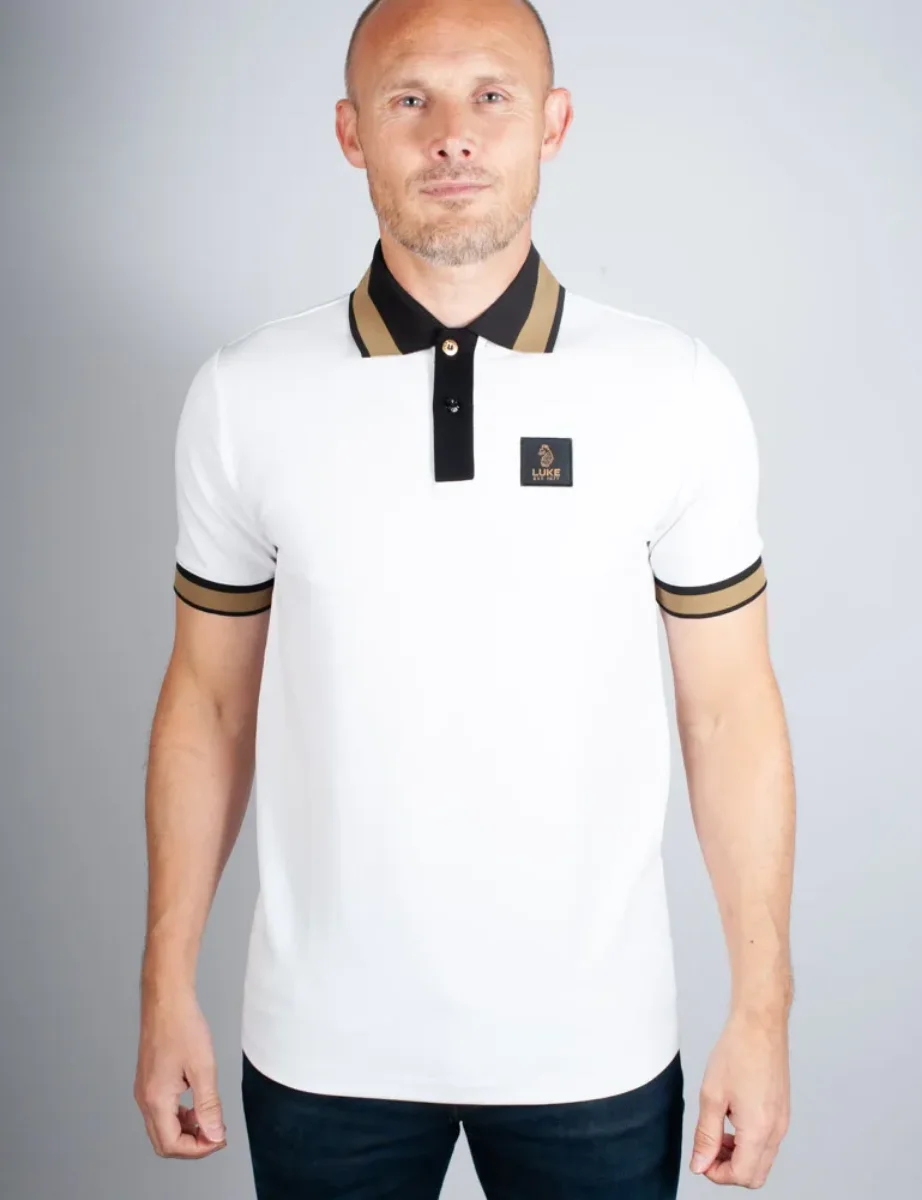 Luke EST 1977 Makati Polo Shirt  | White