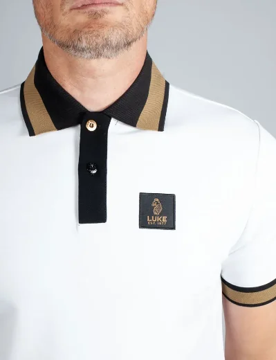 Luke EST 1977 Makati Polo Shirt  | White