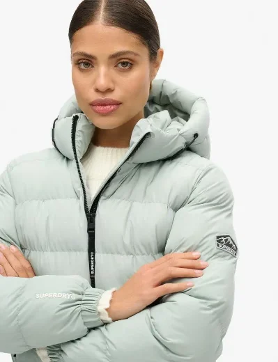 Superdry Women's Hooded Sports Jacket / Puritan Grey