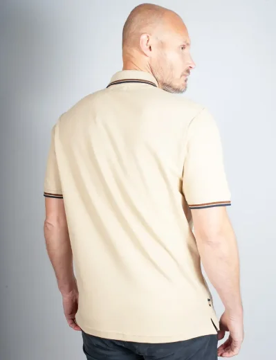 Aquascutum Active Pique Stripes Polo | Beige