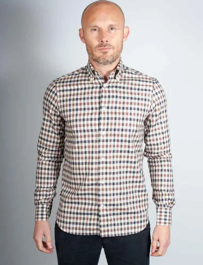 Aquascutum Active Club Check Long Sleeve Shirt 