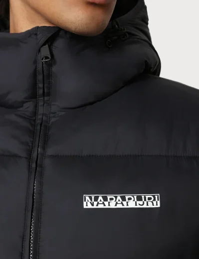 Napapijri A-Suomi Hooded Padded Jacket | Black