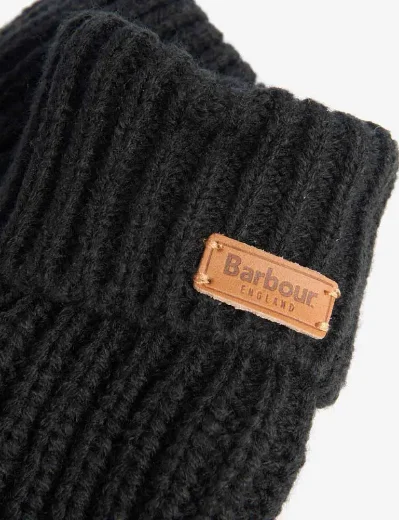 Barbour Womens Saltburn Knitted Gloves | Black