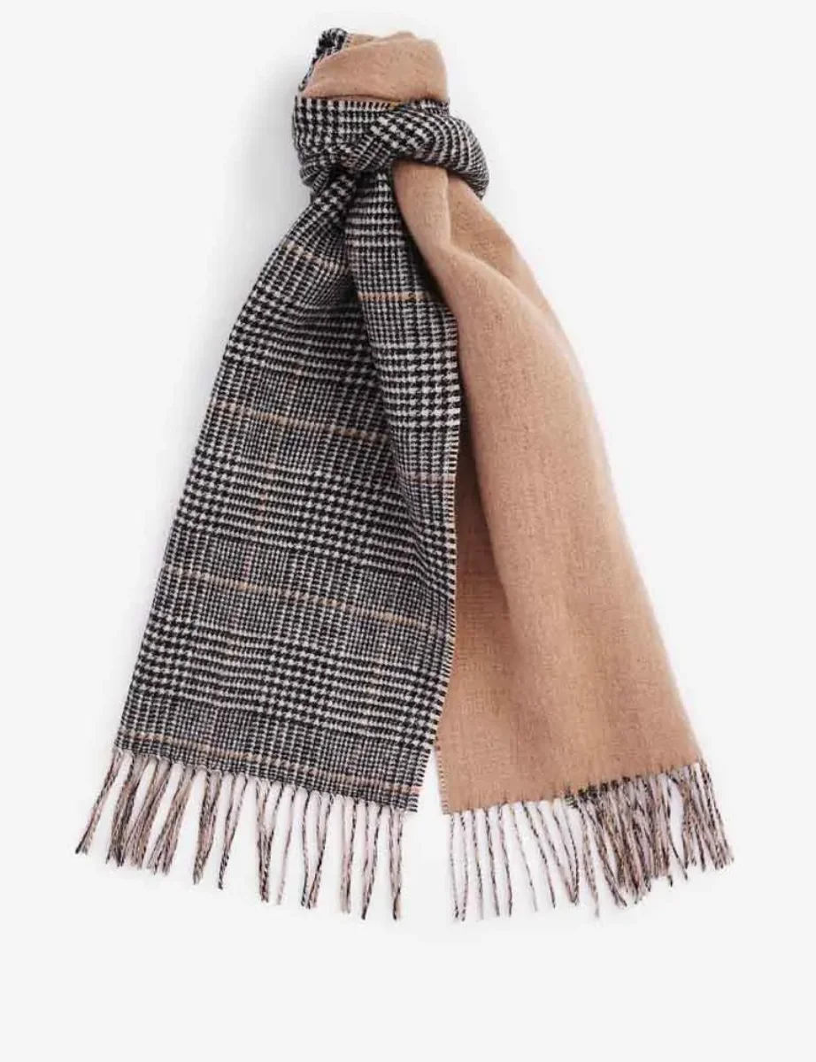 Barbour Womens Noelle Reversible Scarf | Camel