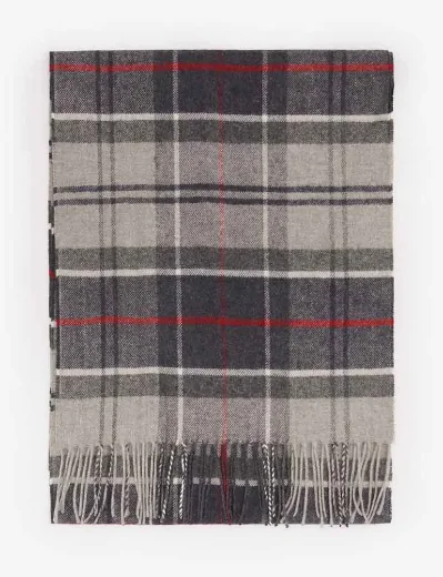 Barbour Yaxley Tartan Scarf | Blue Granite