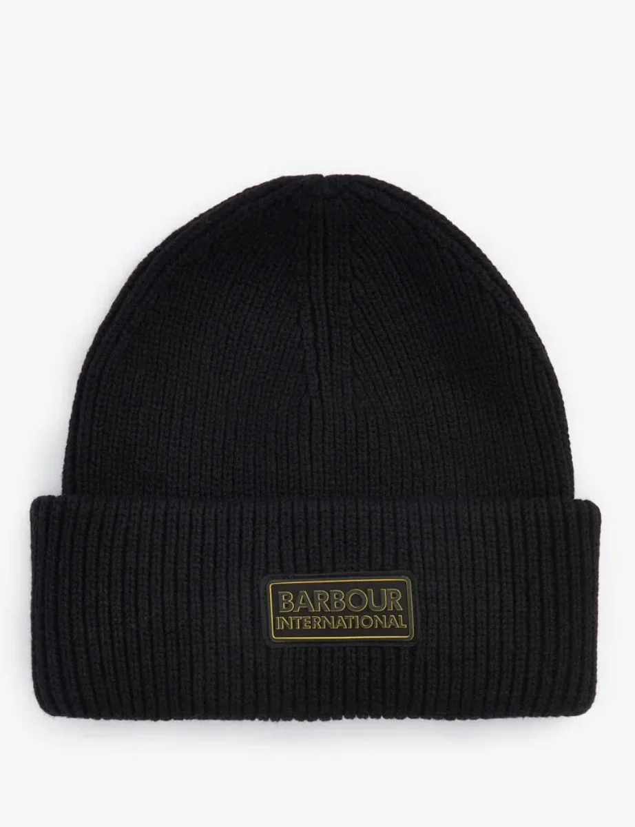 Barbour International Flex Beanie Hat | Black