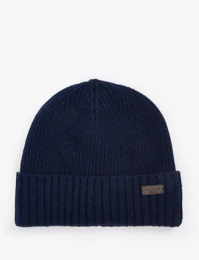 Barbour Carlton Beanie & Gloves Gift Set | Navy