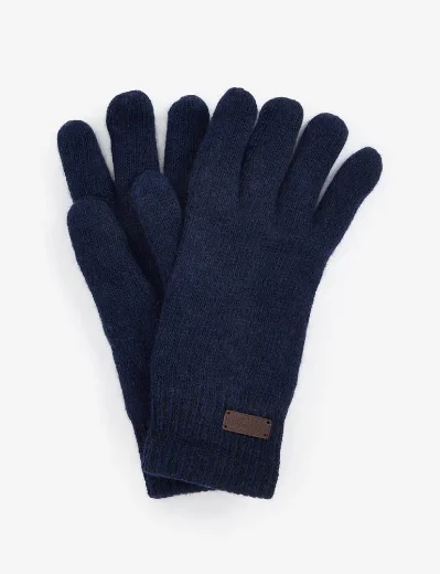 Barbour Carlton Beanie & Gloves Gift Set | Navy