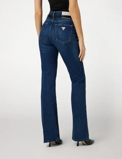 Guess Womens Sexy Flare Denim Jean | Blue