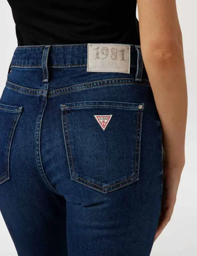 Guess Womens Sexy Flare Denim Jean | Blue