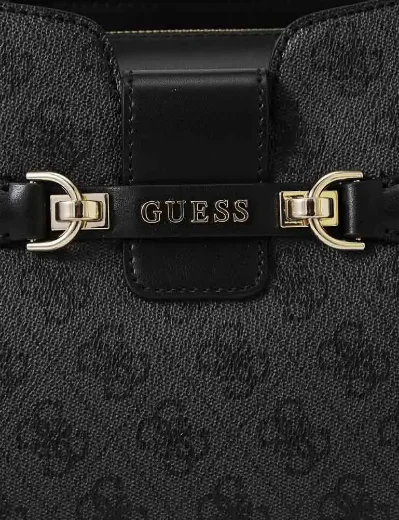 Guess Nolana 4G Logo Multiway Handbag | Coal