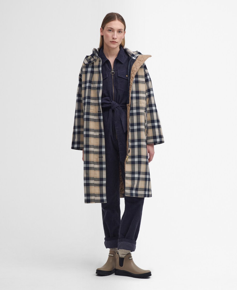 Barbour Womens Iris Tartan Waterproof Jacket