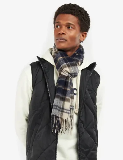 Barbour Lambswool and Cashmere Tartan Scarf | Autumn Dress