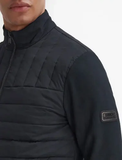 Barbour Intl Counter Quilted Sweater | Black