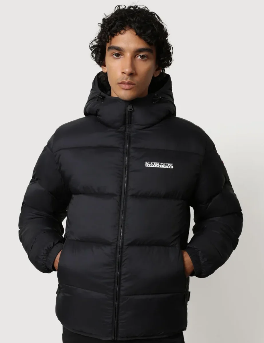 Napapijri A-Suomi Hooded Padded Jacket | Black