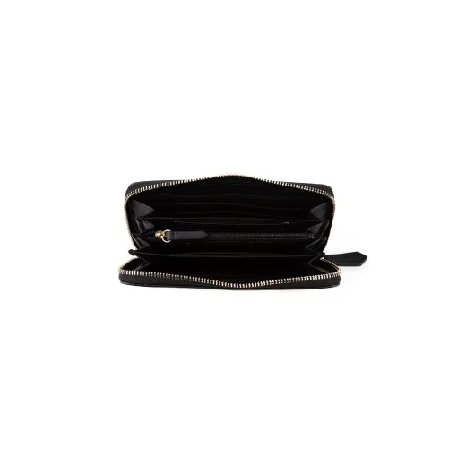 Valentino ZERO RE Zip Around Large Purse | Black