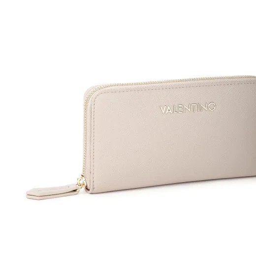 Valentino ZERO RE Zip Around Large Purse | Beige