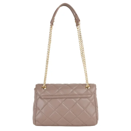 Valentino Ocarina Quilted Flap Shoulder Bag | Taupe