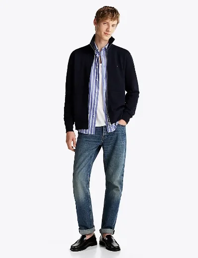 Tommy Hilfiger Essential Terry Zip-Thru Sweatshirt | Navy