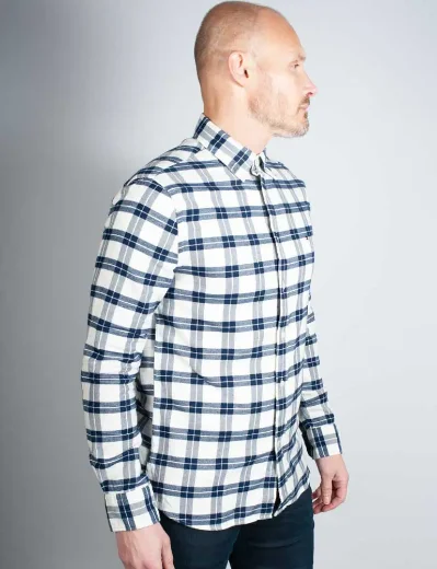 Tommy Hilfiger Easy Check Regular Fit Shirt | White\Navy