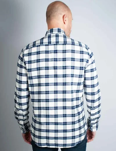 Tommy Hilfiger Easy Check Regular Fit Shirt | White\Navy