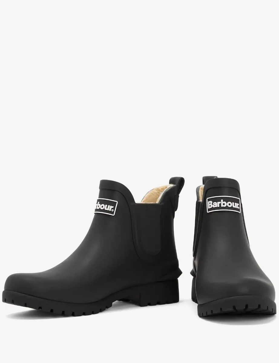 Barbour Women's Kirkton Ankle Wellingtons | Black