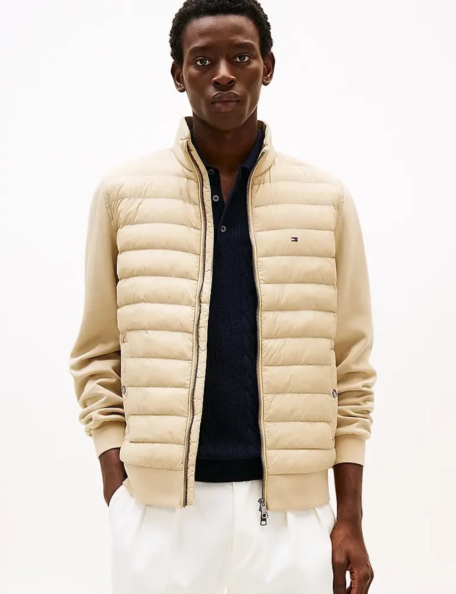 Tommy Hilfiger Mix Media Jacket | Sandalwood