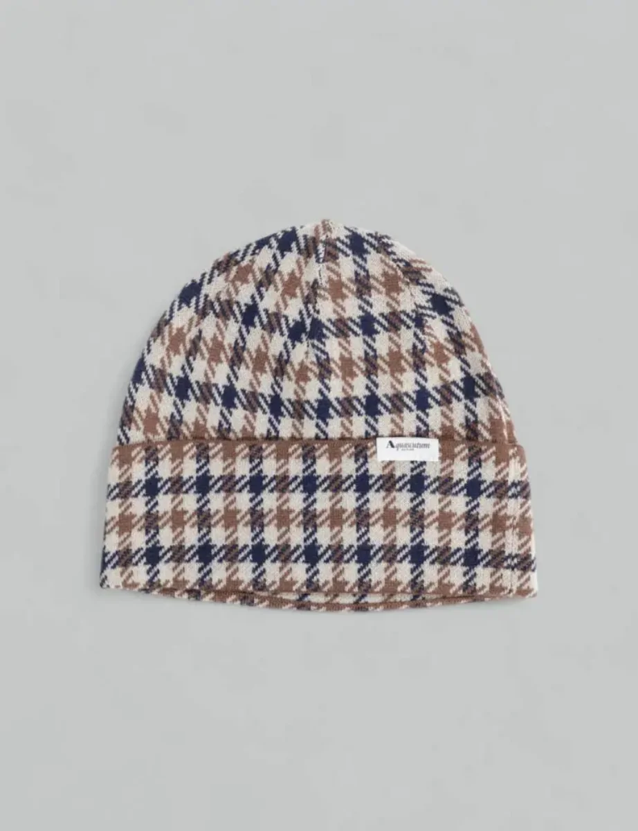 Aquascutum Active Club Check Beanie 