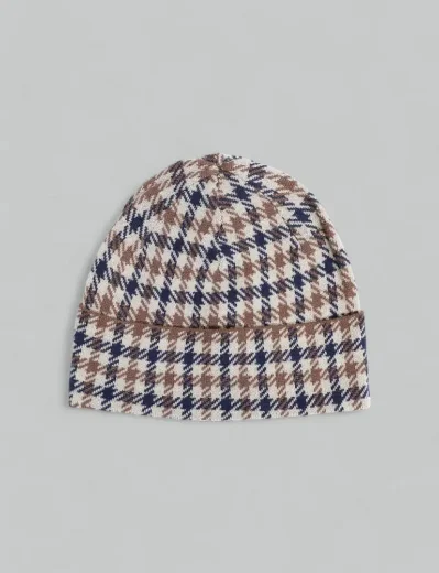 Aquascutum Active Club Check Beanie 