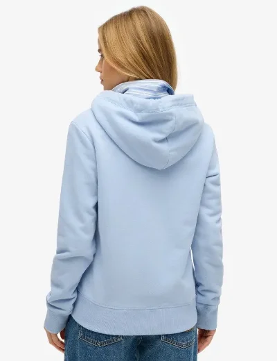 Superdry Essential Logo Zip Hoodie | Rich Blue