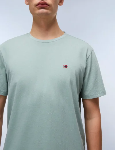 Napapijri Salis Crew Neck T-Shirt | Green Mil