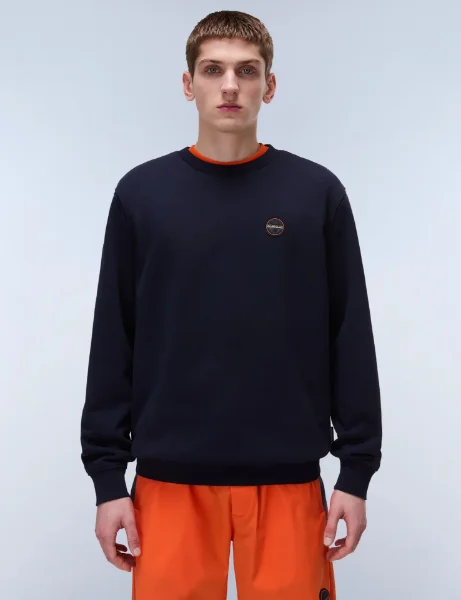 Napapijri B-Badge Long Sleeve Sweater | Blu Marine Napapijri B-Badge Long Sleeve Sweater | Blu Marine
