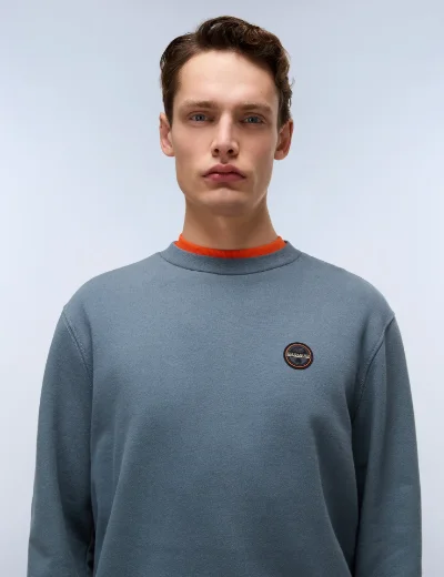 Napapijri B-Badge Long Sleeve Sweater | Stormy Weather