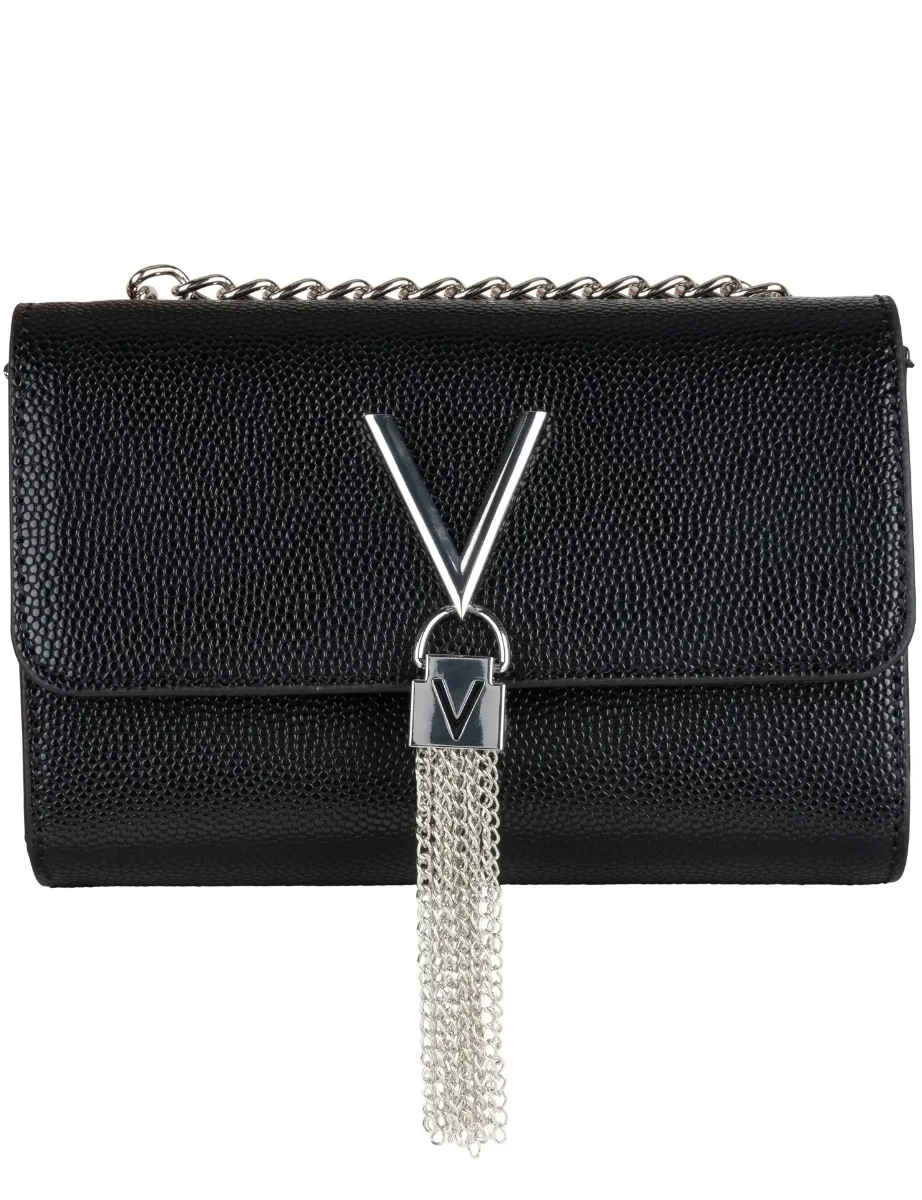 Valentino DIVINA Crossbody Bag | Black/Silver