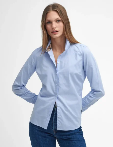 Barbour Women's Derwent Shirt | pale blue/hessian Barbour Women's Derwent Shirt | pale blue/hessian