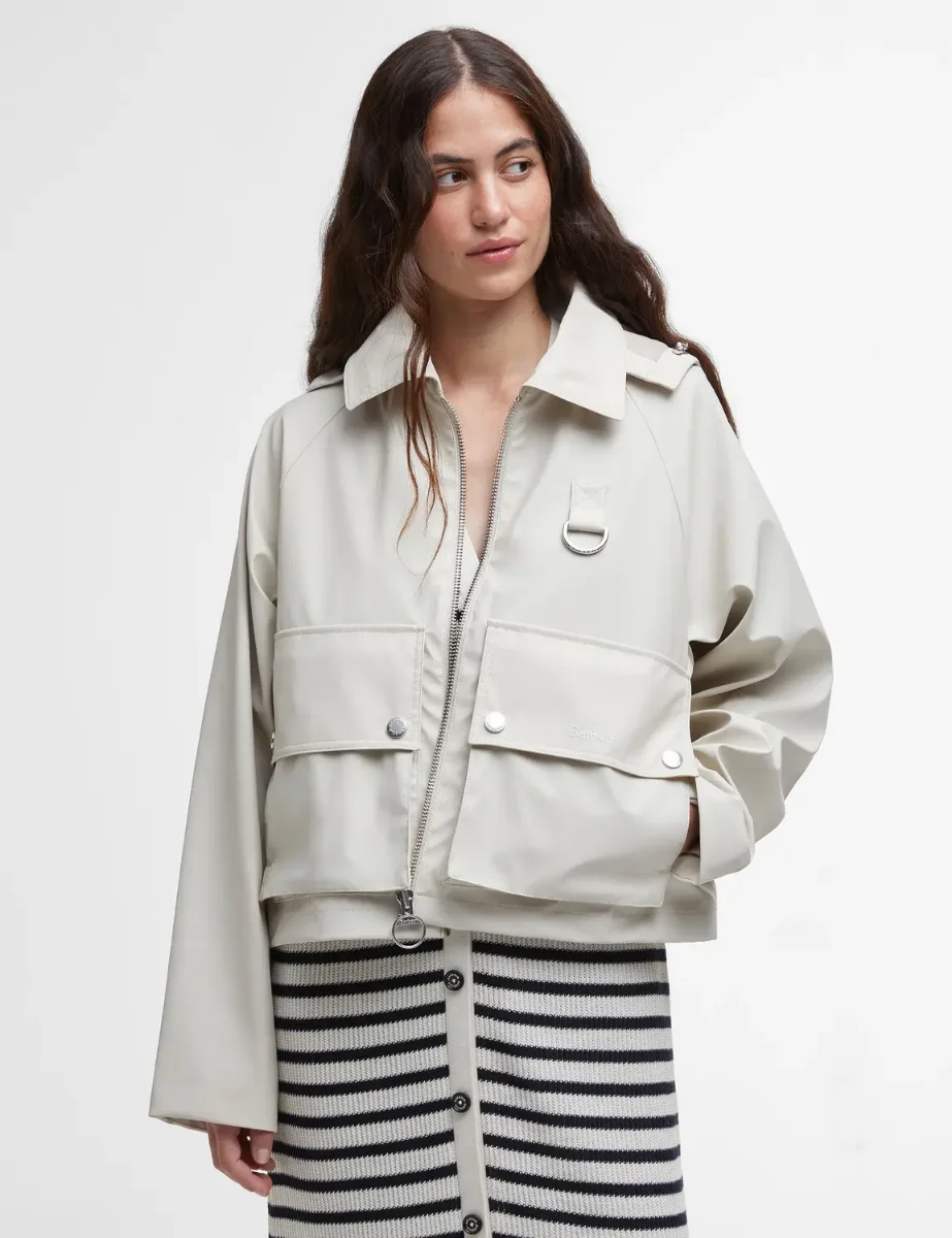 Barbour June Showerproof Jacket | blanc