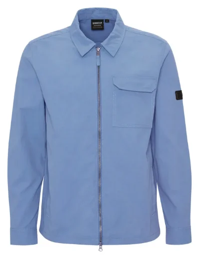 Barbour International Maze Peached Overshirt | Washed Blue