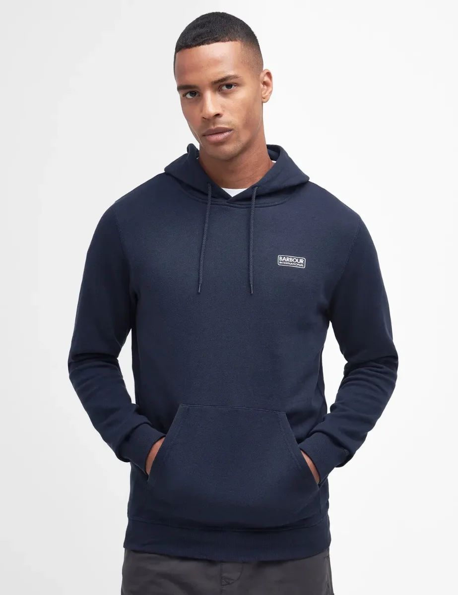 Barbour International Small Logo Hoody | Navy