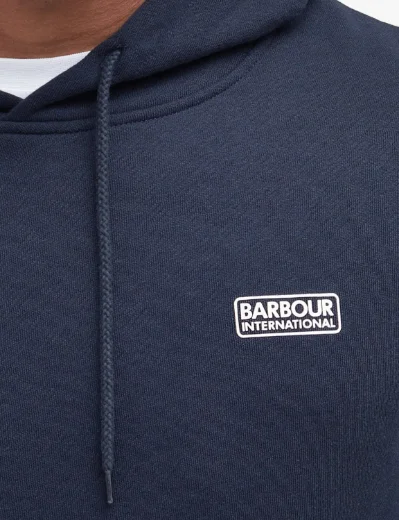 Barbour International Small Logo Hoody | Navy