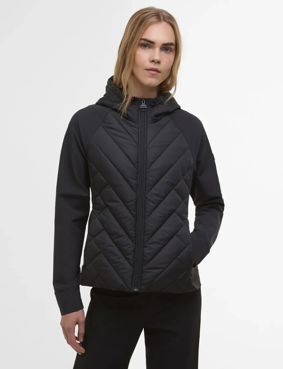 Women's Barbour International Dakota Quilted Sweat | Black