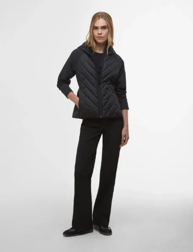 Women's Barbour International Dakota Quilted Sweat | Black