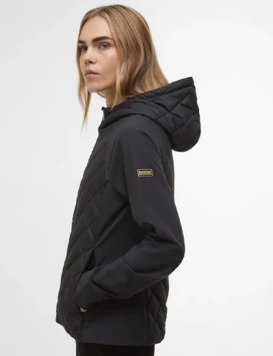 Women's Barbour International Dakota Quilted Sweat | Black