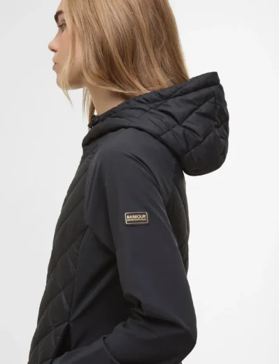 Women's Barbour International Dakota Quilted Sweat | Black