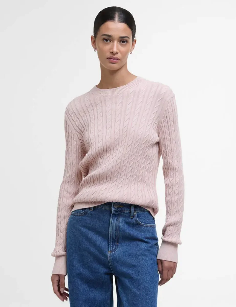 Barbour Women's Hartland Knitted Jumper | Primrose Pink