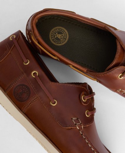 Barbour Wake Boat Boot | Cognac