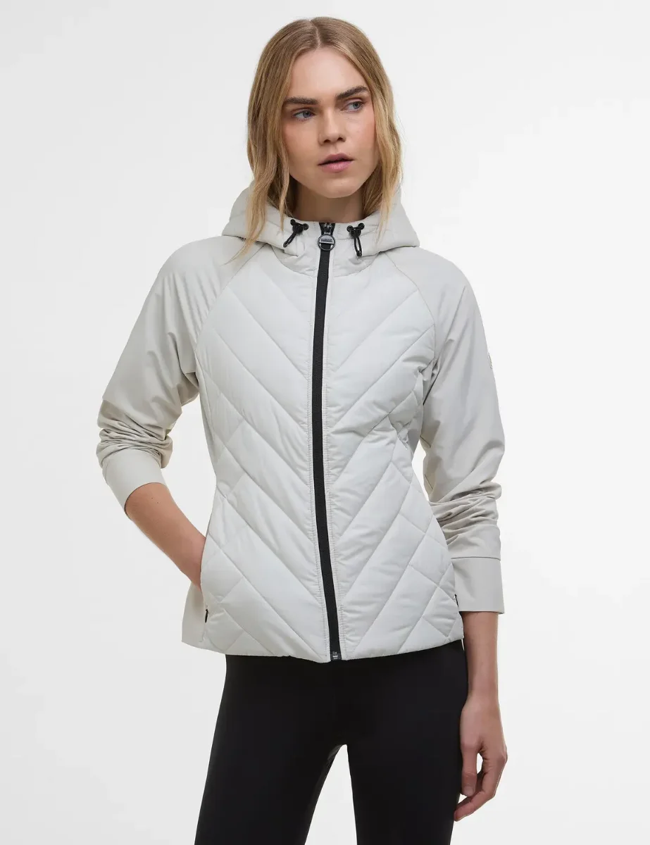 Women's Barbour International Dakota Quilted Sweat | Silver Birch